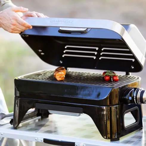 Barbecue a Gas da Tavolo Campignaz 2,4kW Griglia in Ghisa Portatile