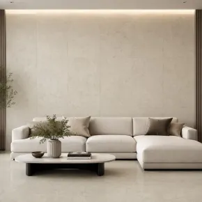 Set 22 Piastrelle Autoadesive PVC Effetto Marmo Beige Muro Pavimento 2