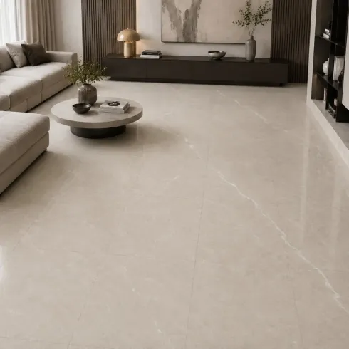 Set 22 Piastrelle Autoadesive PVC Effetto Marmo Beige Muro Pavimento