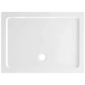 Piatto Doccia Quadrato in Resina 76x76x3 cm Ultrasottile Antiscivolo