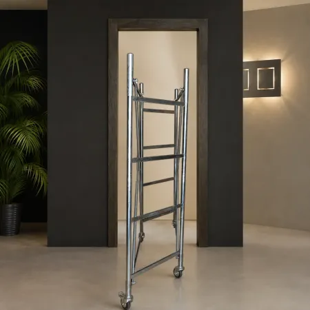 Trabattello Ferro Zincato Ponteggio Lavoro 540 cm Mezzopiano Parapetto