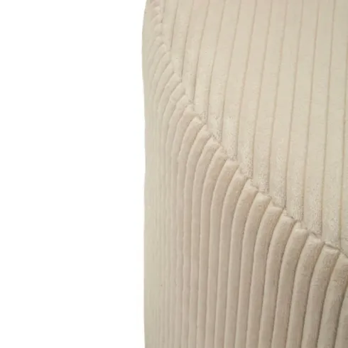 Pouf a Cuore Camera da Letto Salone Bianco 49x45x42 cm Plissettato