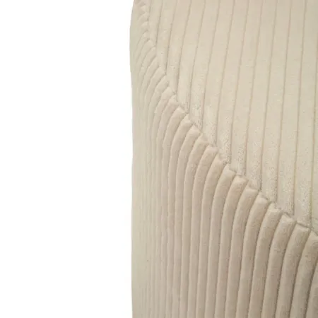 Pouf a Cuore Camera da Letto Salone Bianco 49x45x42 cm Plissettato