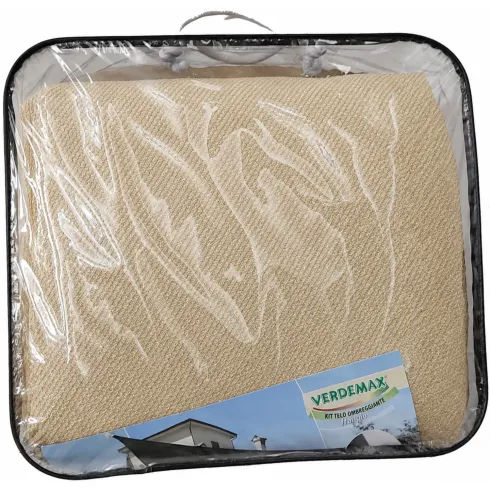 Vela Ombreggiante Triangolare Beige 360x360x360cm in HDPE Esterno