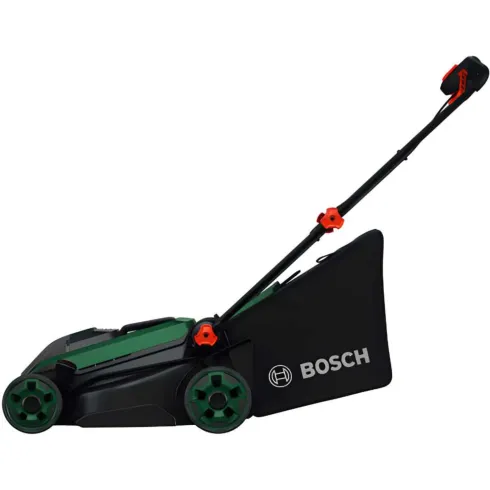 Rasaerba a Batteria Bosch 18Vx2 38 cm con Cestello Raccoglierba 40L