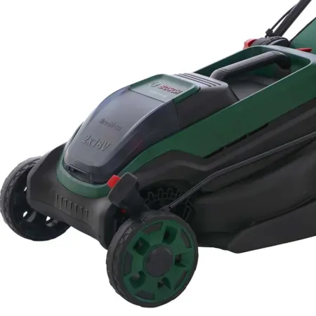 Rasaerba a Batteria Bosch 18Vx2 38 cm con Cestello Raccoglierba 40L