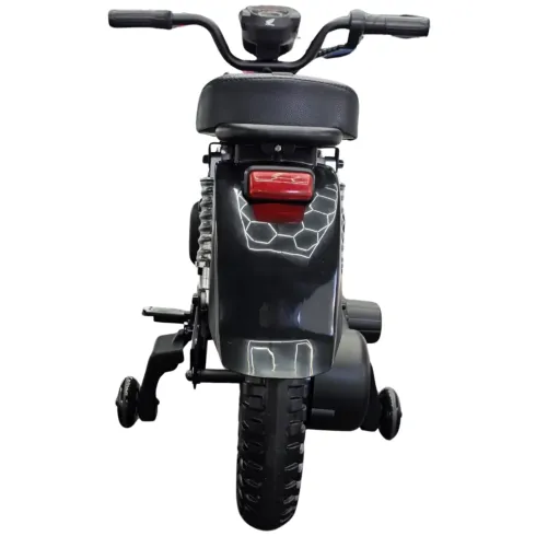 Moto Elettrica per Bambini Honda Cross Cub 110 12V Nero Ruote Laterali