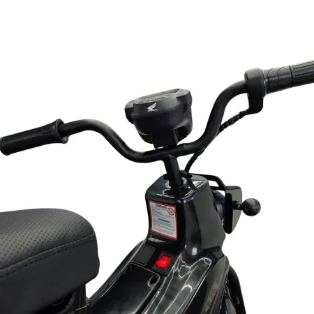 Moto Elettrica per Bambini Honda Cross Cub 110 12V Nero Ruote Laterali
