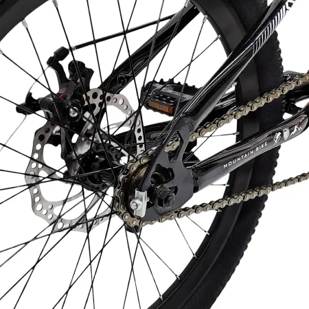 Bicicletta per Bambini Verde 20" Mountain Bike Cambio 7 Velocità