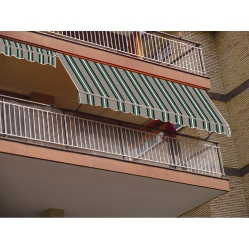 Tenda da sole a caduta per balcone Cm 200x250 H struttura in alluminio 
