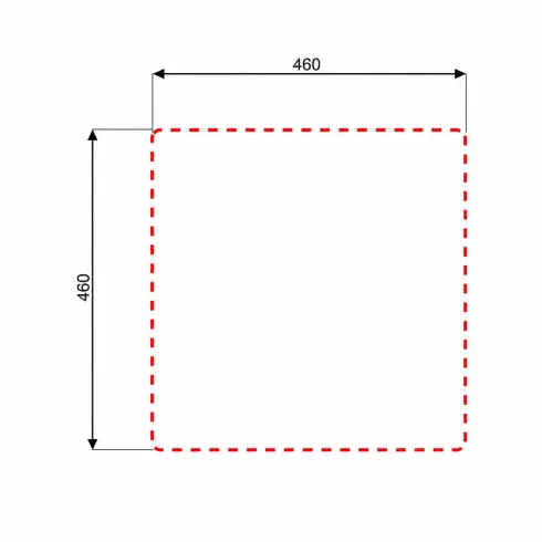 Lavello a Incasso da Cucina 1 Vasca in Acciaio Inox Satinato 48x48 cm