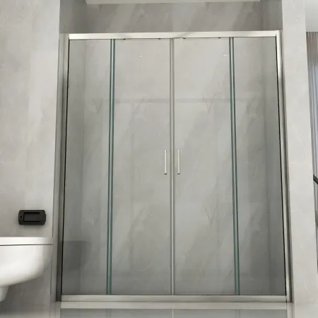 Box Doccia Nicchia 2 Ante Scorrevole 6mm 130 140 150 160 170 180 in Cristallo | BricoShop24