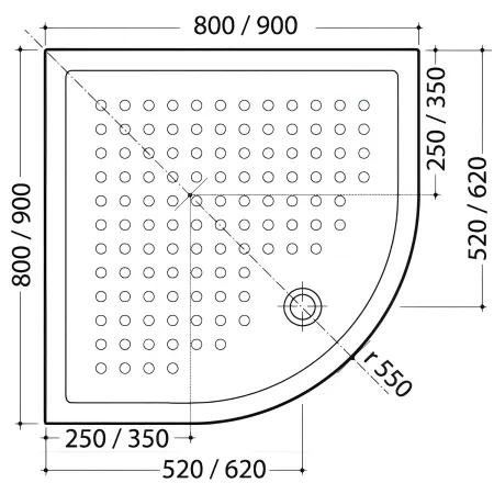 Box Doccia Semicircolare Tondo a Soffietto Angolo 70 75 80 90 in PVC Cabina | BricoShop24
