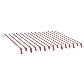 Tenda da Sole Avvolgibile Barra Quadra 400x300 cm Bordeaux Crema