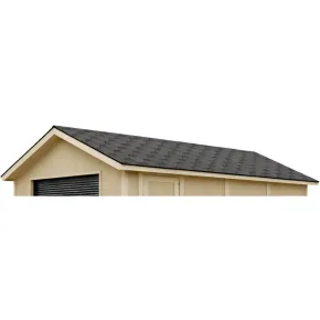 Set Tegole Bituminose Copertura Casette da Giardino 12 m2 Nero 2