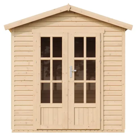 Casetta da Giardino in Legno 2x2 m 4 m2 con Pavimento e Tegole Grigio
