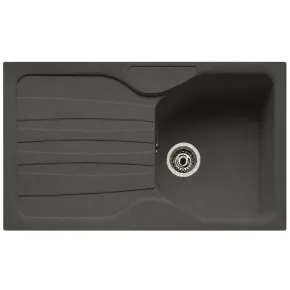 Lavello Cucina 1 Vasca con Gocciolatoio Reversibile Fragranite Grafite