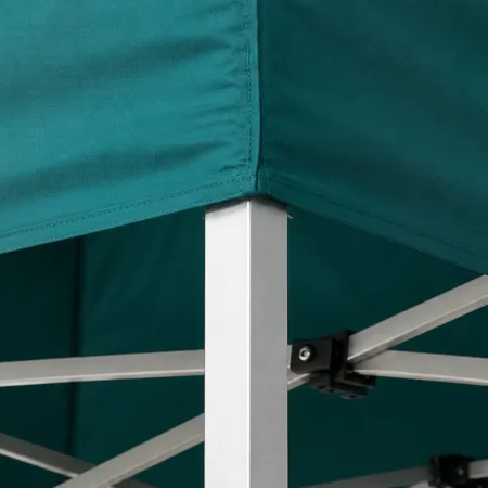 Gazebo a Fisarmonica in Alluminio 300x450 cm Verde Impermeabile Borsa