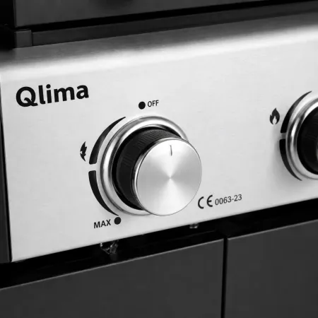 Barbecue a Gas GPL da Esterno 3 Fuochi con Coperchio in Acciaio Inox