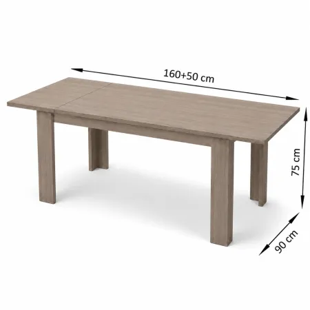 Tavolo da Pranzo Olmo Allungabile 160-210 in Melaminico Sala da Pranzo