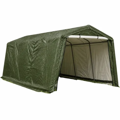 Telo di Ricambio Verde per Garage da Esterno in PVC Impermeabile