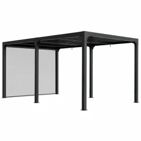 Pergola Bioclimatica Doppia 360x600 Lamelle Orientabili Tenda Laterale