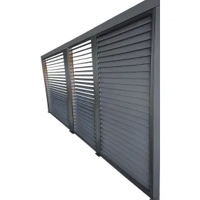 Set 3 Veneziane Laterali Alluminio per Pergola Bioclimatica Lato 3,6 m 2