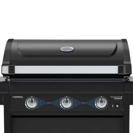 Barbecue a Gas 3 Fuochi Campignaz con Fornello Laterale Ripiano