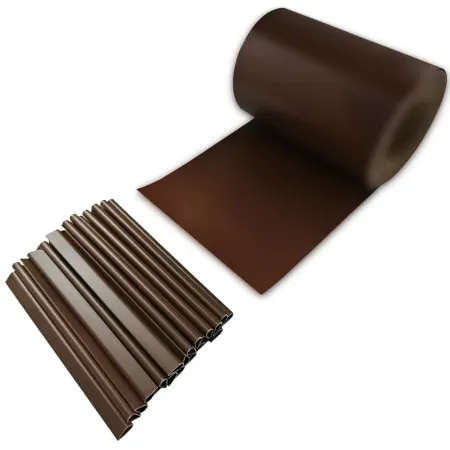 Set 20 Clip Finecorsa per Rotolo Frangivista in PVC Marrone 19 cm
