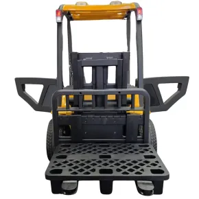 Carrello Elevatore Elettrico per Bambini 12V Giallo con Forche Mobili 2