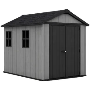Casetta da Giardino Keter Newton Plus in Resina Grigio 230x287 cm 2