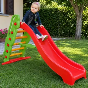 Scivolo Grande per Bambini Scala 6 Gradini Plastica Giardino Esterno 2