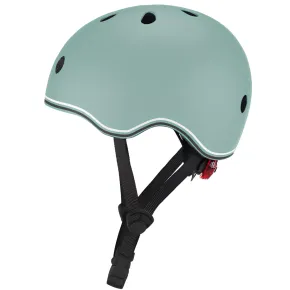 Casco per Bambini 45-51cm Verde Salvia LED Posteriori Monopattino