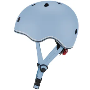 Casco per Bambini 45-51cm Blu Pastello LED Posteriori Monopattino