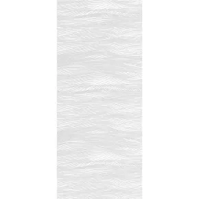 Pannello per Porta Blindata Alluminio Bianco Effetto Onde 90x210 cm