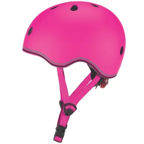 Casco Bici per Bambini Regolabile Fucsia XXS-XS 48-51 cm con LED
