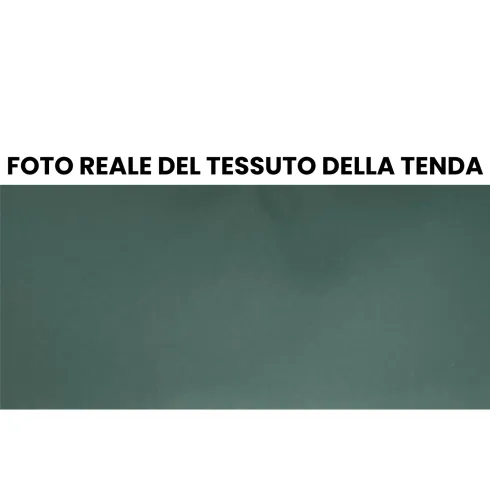 Tenda da Sole a Caduta 80x250 Verde Cassonata con Bracci da Esterno