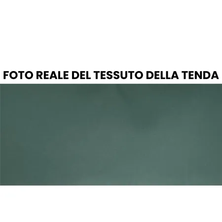 Tenda da Sole a Caduta 80x250 Verde Cassonata con Bracci da Esterno