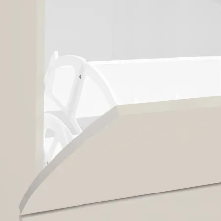 Scarpiera da Ingresso in Legno 4 Ante a Ribalta Beige Cachemire