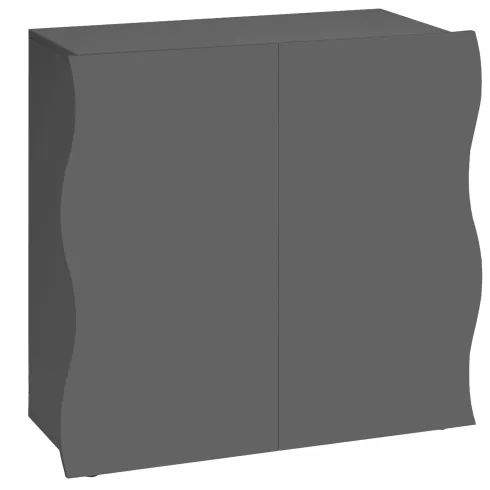Credenza Multiuso 2 Ante Battenti Mensola Antracite Madia in Legno