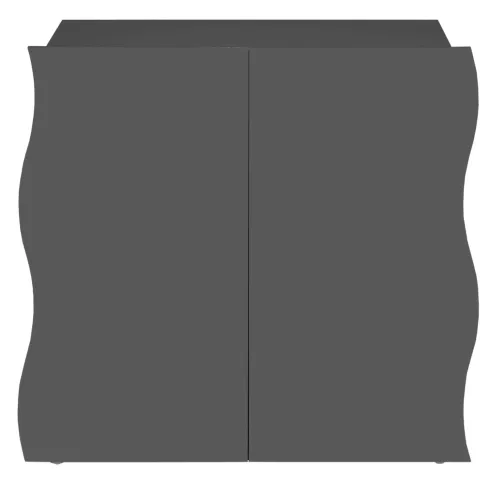 Credenza Multiuso 2 Ante Battenti Mensola Antracite Madia in Legno