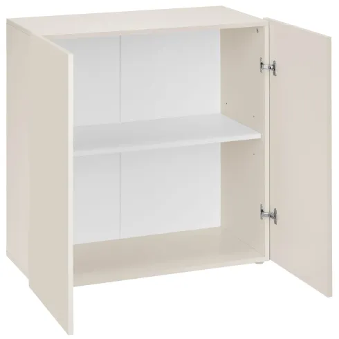 Credenza Multiuso 2 Ante Battenti Beige Cachemire Madia in Legno