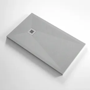 Piatto Doccia Slim Grigio da 70 a 210 cm in Resina Marmo | BricoShop24
