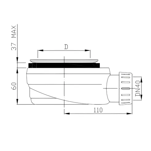 Piatto Doccia Rettangolare 70 80 90 100 120 Effetto Pietra Ultra Slim Avorio
