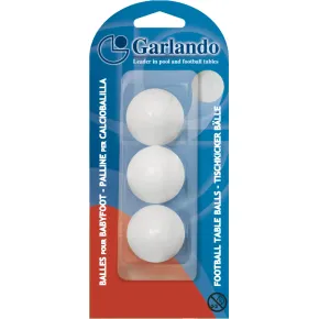 Set 3 Palline per Calciobalilla Standard Bianco in Polipropilene 2