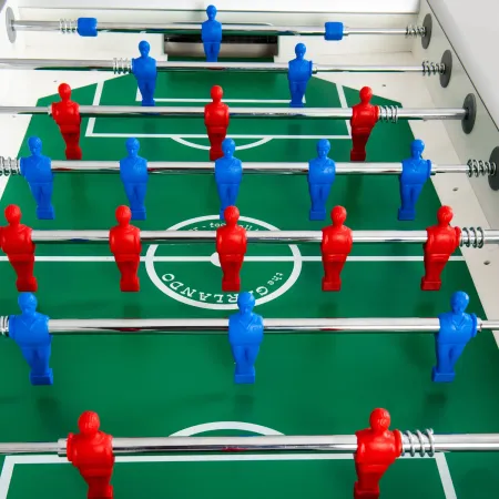 Biliardino Gioco da Esterno Calciobalilla Impermeabile Bianco Giardino