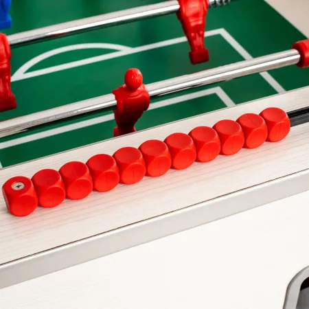 Biliardino Gioco da Esterno Calciobalilla Impermeabile Bianco Giardino