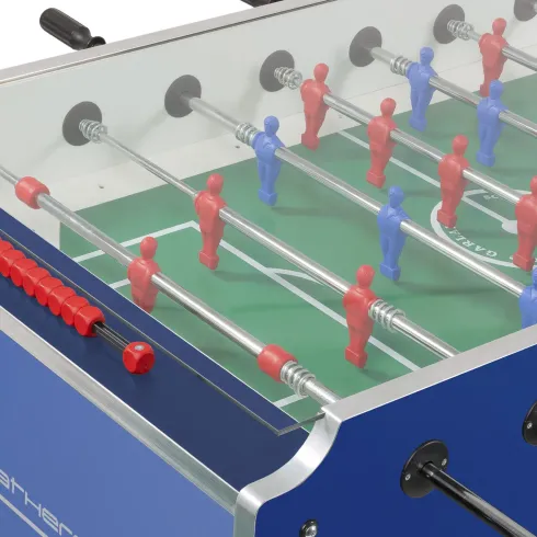 Calciobalilla Blu con Aste Uscenti Biliardino Impermeabile da Esterno