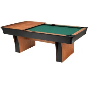 Biliardo Trasformabile in Tavolo da Pranzo Piano Gioco in MDF 181x91cm 2