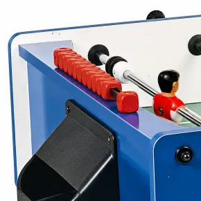Calciobalilla Blu Aste Uscenti Biliardino Gioco per Famiglia Palline 2
